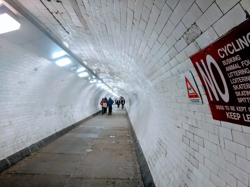 Inside Greenwich Foot Tunnel, London