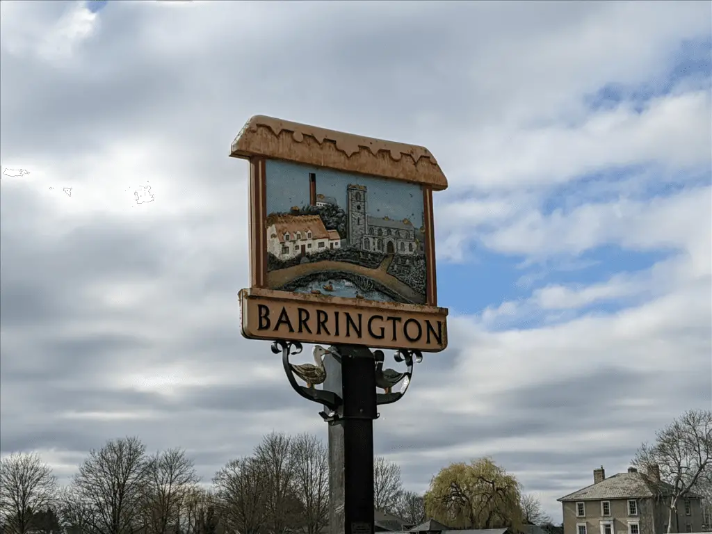 Barrington village sign