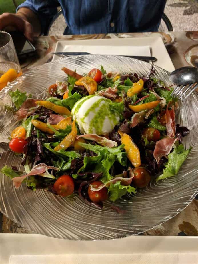Granada Local Cuisine Burrata Salad